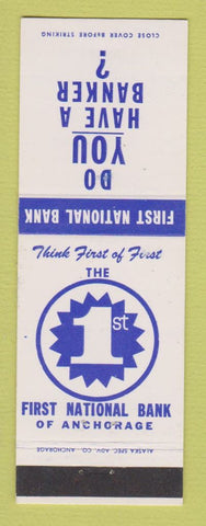 Matchbook Cover - First National Bank Anchorage AK
