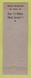 Matchbook Cover - Boston Grill BG Bourbon Whiskey Chicago IL