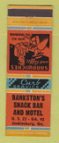 Matchbook Cover - Bankston's Snack Bar Motel Jenkinsburg GA