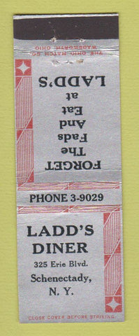 Matchbook Cover - Ladd's Diner Schenectady NY WEAR