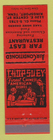 Matchbook Cover - Far East Chinese Restaurant Kingsport TN