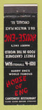 Matchbook Cover - House of Eng Chinese Restaurant Chicago I