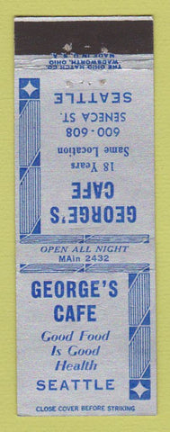 Matchbook Cover - George's Cafe Seattle WA