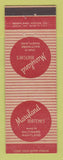 Matchbook Cover - Maryland Matches Baltimore MD