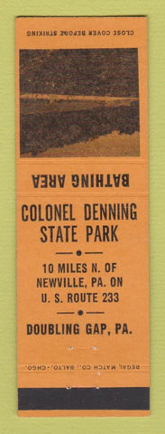 Matchbook Cover - Colonel Denning State Park Doubling Gap PA