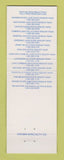 Matchbook Cover - Kentucky State Parks 1992