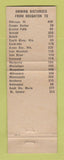 Matchbook Cover - Nelson's Restaurant Hougton MI WEAR