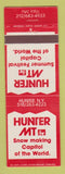 Matchbook Cover - Hunter Mountain Skiing NY