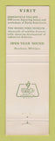 Matchbook Cover - Greenfield Village Henry Ford Museum Dearborn MI