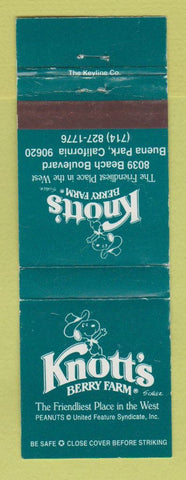 Matchbook Cover - Knott's Berry Farm Buena Park CA Snoopy WEAR