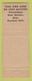 Matchbook Cover - GW Thomas Book Matches Council Bluffs IA