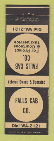 Matchbook Cover - Falls Cab Taxi