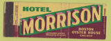 Matchbook Cover - Hotel Morrison Chicago IL WEAR