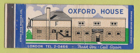 Matchbook Cover - Oxford House London ON WEAR
