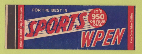 Matchbook Cover - WPEN Sports Radio