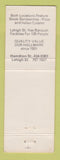 Matchbook Cover - Brass Rail Restaurants Allentown PA