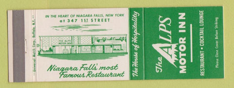 Matchbook Cover - Alps Motor Inn Niagara Falls NY