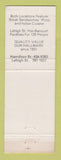 Matchbook Cover - Brass Rail Restaurants Allentown PA