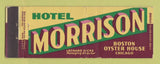 Matchbook Cover - Hotel Morrison Chicago IL