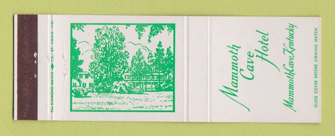 Matchbook Cover - Mammoth Cave Hotel Mammoth Cave KY
