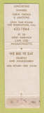 Matchbook Cover - The Cape Half House West Harwich MA WEAR
