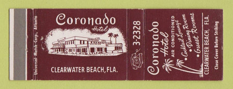 Matchbook Cover - Coronado Hotel Clearwater Beach FL