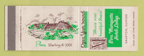 Matchbook Cover - Pere Marquette Hotel Lodge Grafton IL