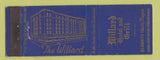 Matchbook Cover - Willard Hotel Grill Klamath Falls OR