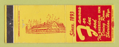Matchbook Cover - Sheridan Inn WY