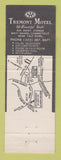 Matchbook Cover - Tremont Motor Court West Haven CT