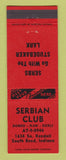 Matchbook Cover - Serbian Club South Bend IN Studebaker Lark
