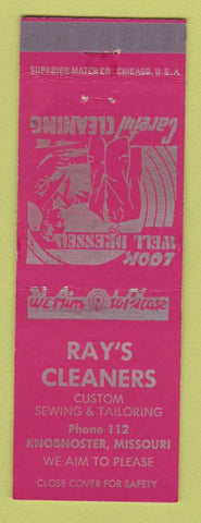 Matchbook Cover - Ray's Cleaners Knobnoster MO