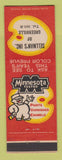 Matchbook Cover - Minnesota Paints Varnishes Sellman's Greenville