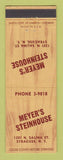 Matchbook Cover - Meyer's Steinhouse Syracuse NY