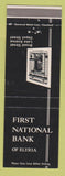 Matchbook Cover - First National Bank Elyria OH