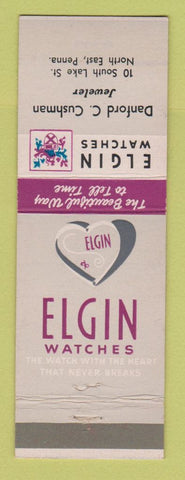 Matchbook Cover - Elgin Watches Danford Cushman North East PA