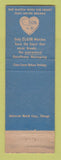 Matchbook Cover - Elgin Watches Danford Cushman North East PA