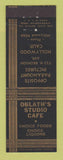 Matchbook Cover - Oblath's Studio Cafe Hollywood CA