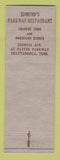 Matchbook Cover - Edmund's Restaurant Chattanooga TN