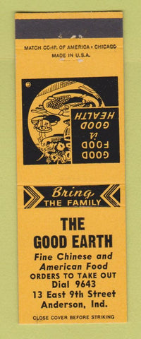 Matchbook Cover - Good Earth Chinese Restaurant Anderson IN