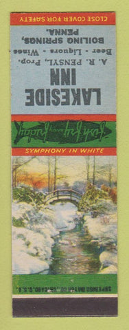 Matchbook Cover - Lakeside Inn Boiling Springs PA
