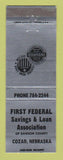 Matchbook Cover - First Federal Savings and Loan Cozad NE