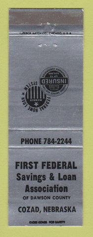 Matchbook Cover - First Federal Savings and Loan Cozad NE