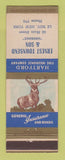 Matchbook Cover - Hartford Insurance Ernest Townsend Le Roy NY