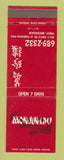 Matchbook Cover - Monjinlau Chinese Restaurant Troy MI