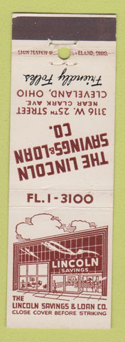 Matchbook Cover - Lincoln Savings and Loan Cleveland OH