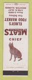 Matchbook Cover - Elmer's Food Market Grocery Decatur IL