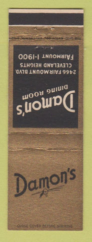 Matchbook Cover - Damon's Restaurant Cleveland Heights OH
