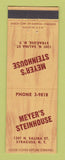 Matchbook Cover - Meyer's Steinhouse Syracuse NY
