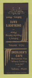 Matchbook Cover - Sherlock's Cafe Sidney MT